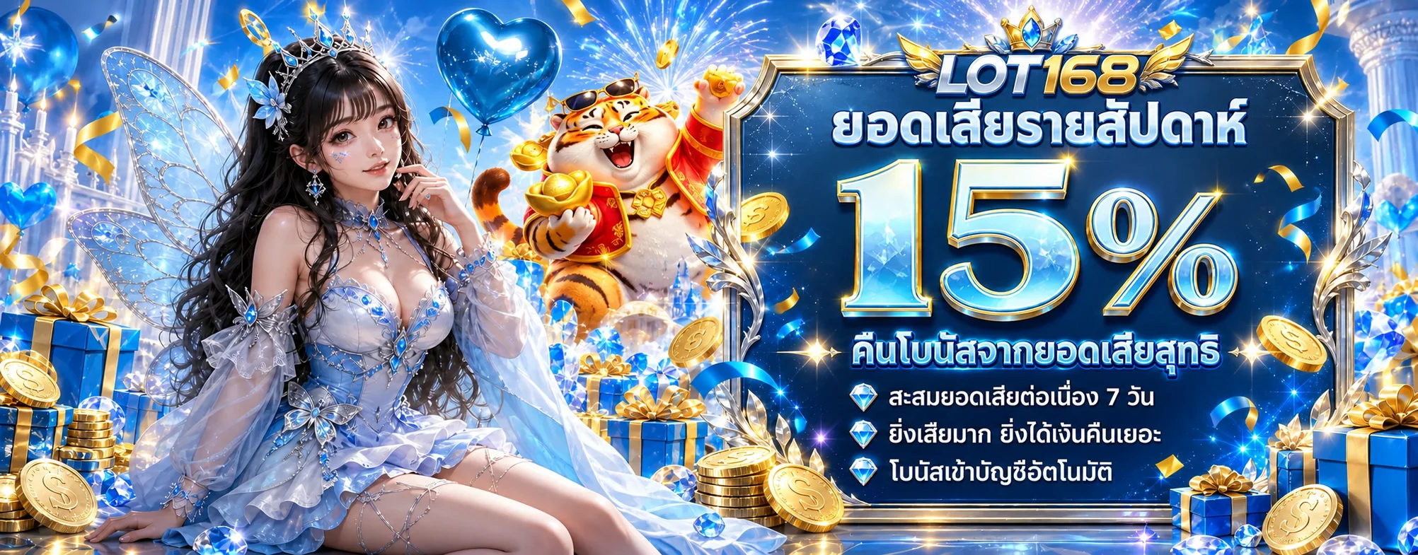 โปรโมชั่น LOT168 คืนยอดเสียรายสัปดาห์